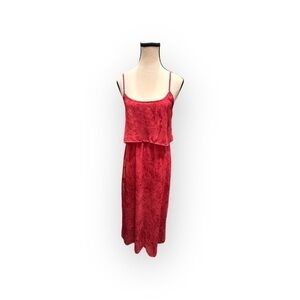 Staring at Stars / Urban Outfitters Raspberry Tiered Maxi Dress Size Small